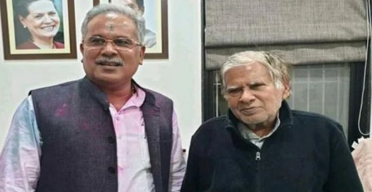 मुख्यमंत्री के पिता नंद कुमार बघेल 14 दिनो के लिये गये जेल