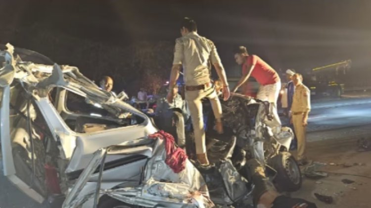 यामुना एक्सप्रेसवे हादसें में 5 लोगो की मौत...