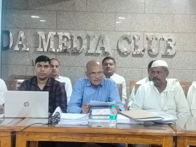 नोएडा में भू माफिया द्वारा फर्जी तरीके से जमीन हड़पने का मामला सामने आया है