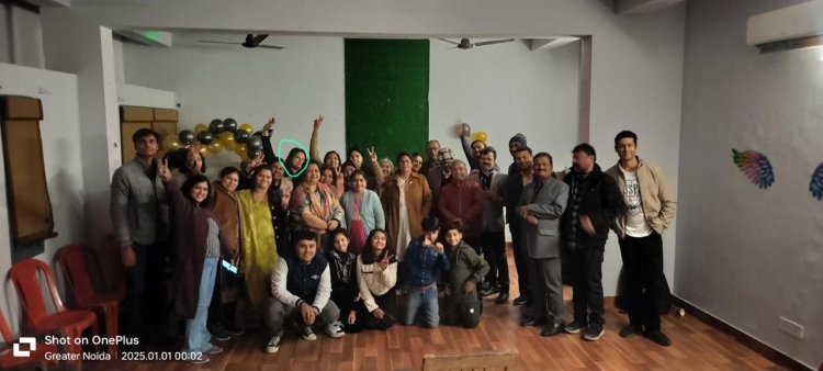 मिलेनियम विलेज सोसायटी में नए साल का जश्न मनाया गया