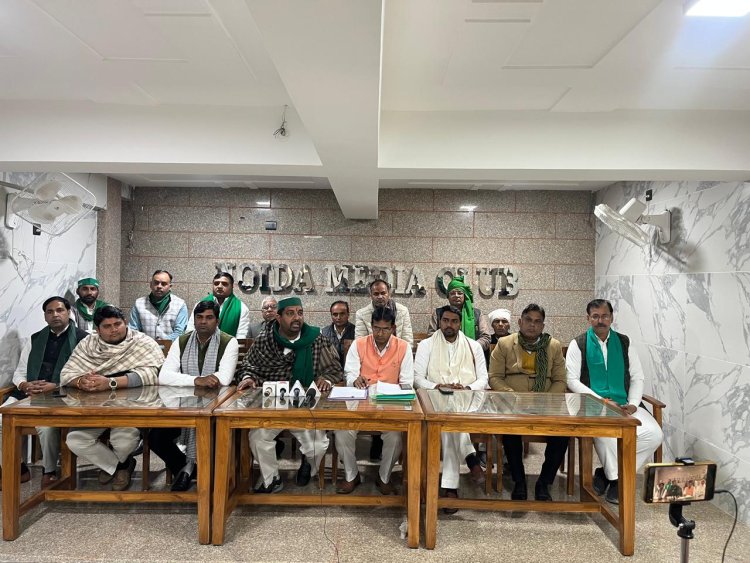 संयुक्त किसान मोर्चा ने नोएडा मीडिया क्लब में की प्रेस कॉन्फ्रेंस पुलिस कमिश्नर से मुलाकात कर नए अधिग्रहण कानून को लागू करने को लेकर की गई चर्चा