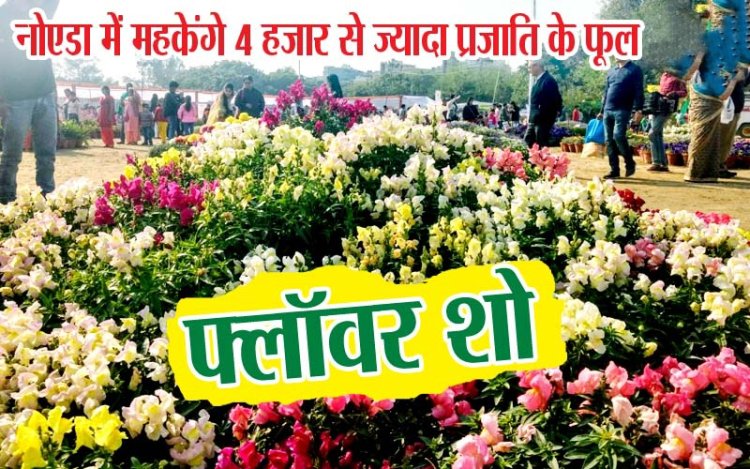नोएडा में महकेंगे 4 हजार से ज्यादा प्रजाति के फूल, होगा फ्लॉवर शो